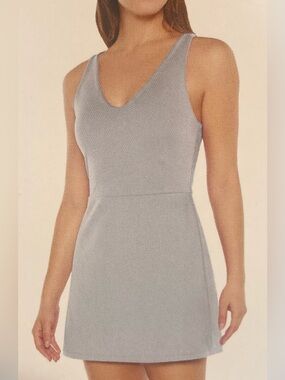 Gap Fit Woman’s Large  Sleeveless V-Neck Mini Dress in Light Blue NWOT